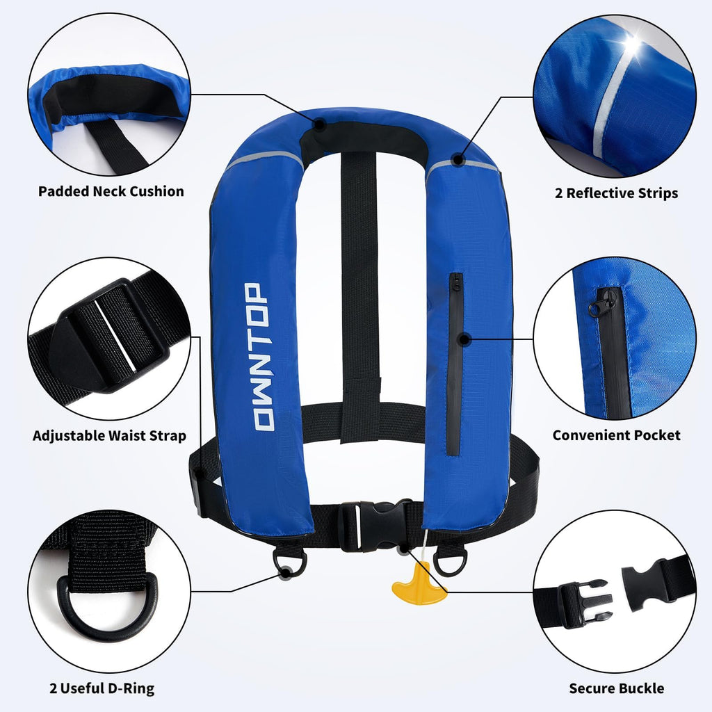 Inflatable Swim Vest for Kayaking Fishing and Paddle Sports