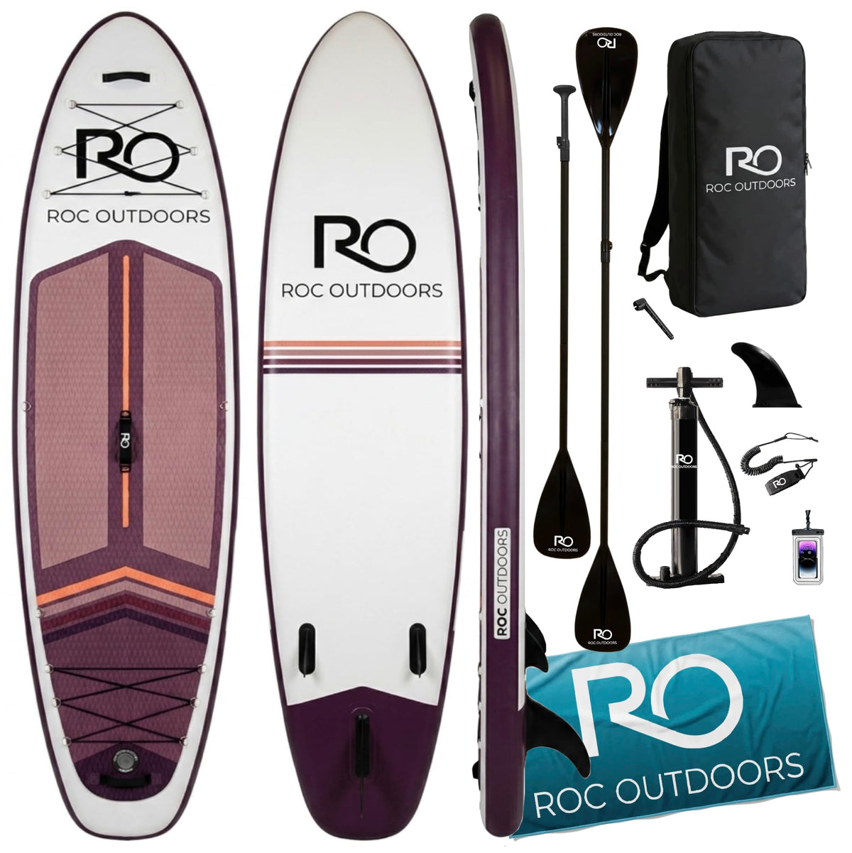 Wide Stable Inflatable Stand Up Paddle Board with Accessories