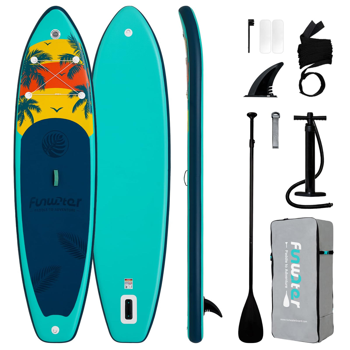 Inflatable Stand Up Paddle Board with Beginner SUP Accessories