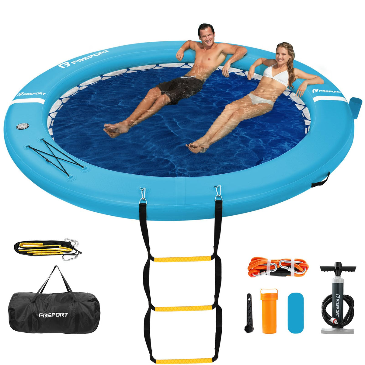 Inflatable Floating Water Hammock and Lake Dock Platform