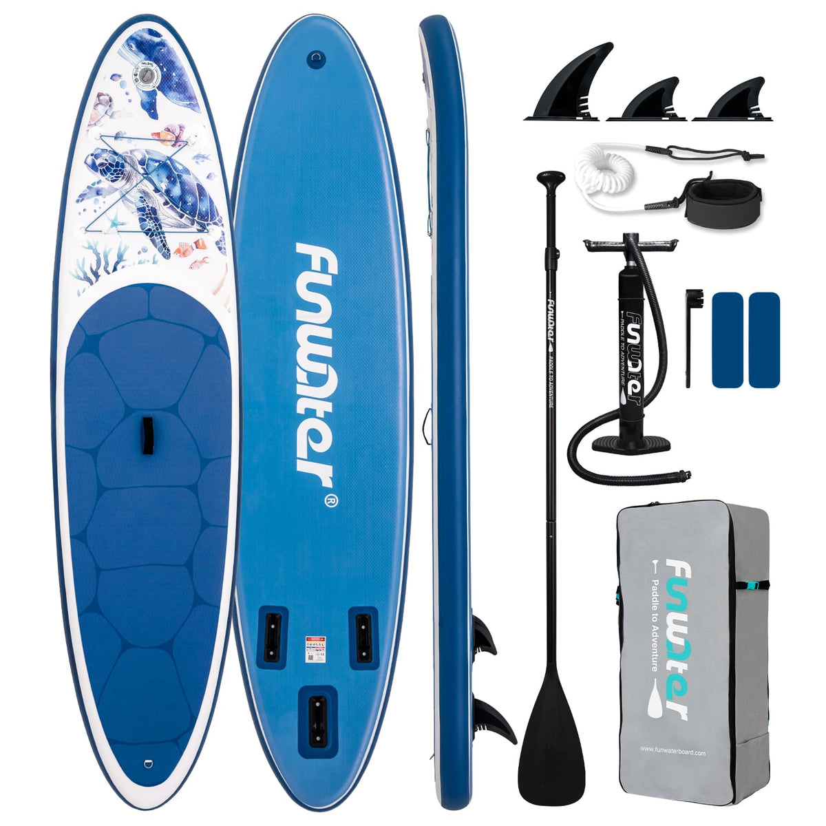 Inflatable Stand Up Paddle Board with Beginner SUP Accessories