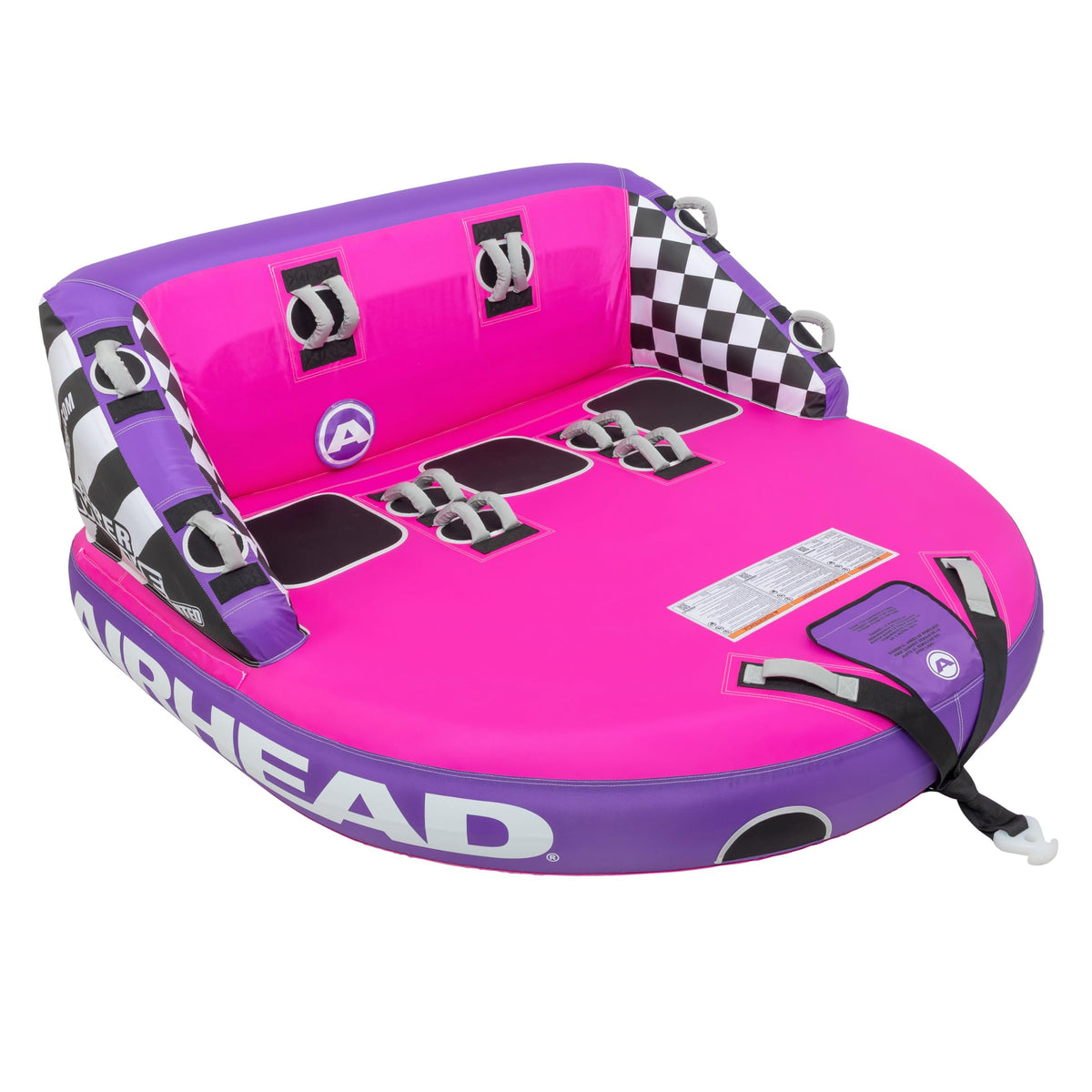 1 to 4 Person Inflatable Towable Tube for Boating