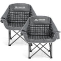Portable Folding Camping Chairs 2 Pack for Outdoor Use