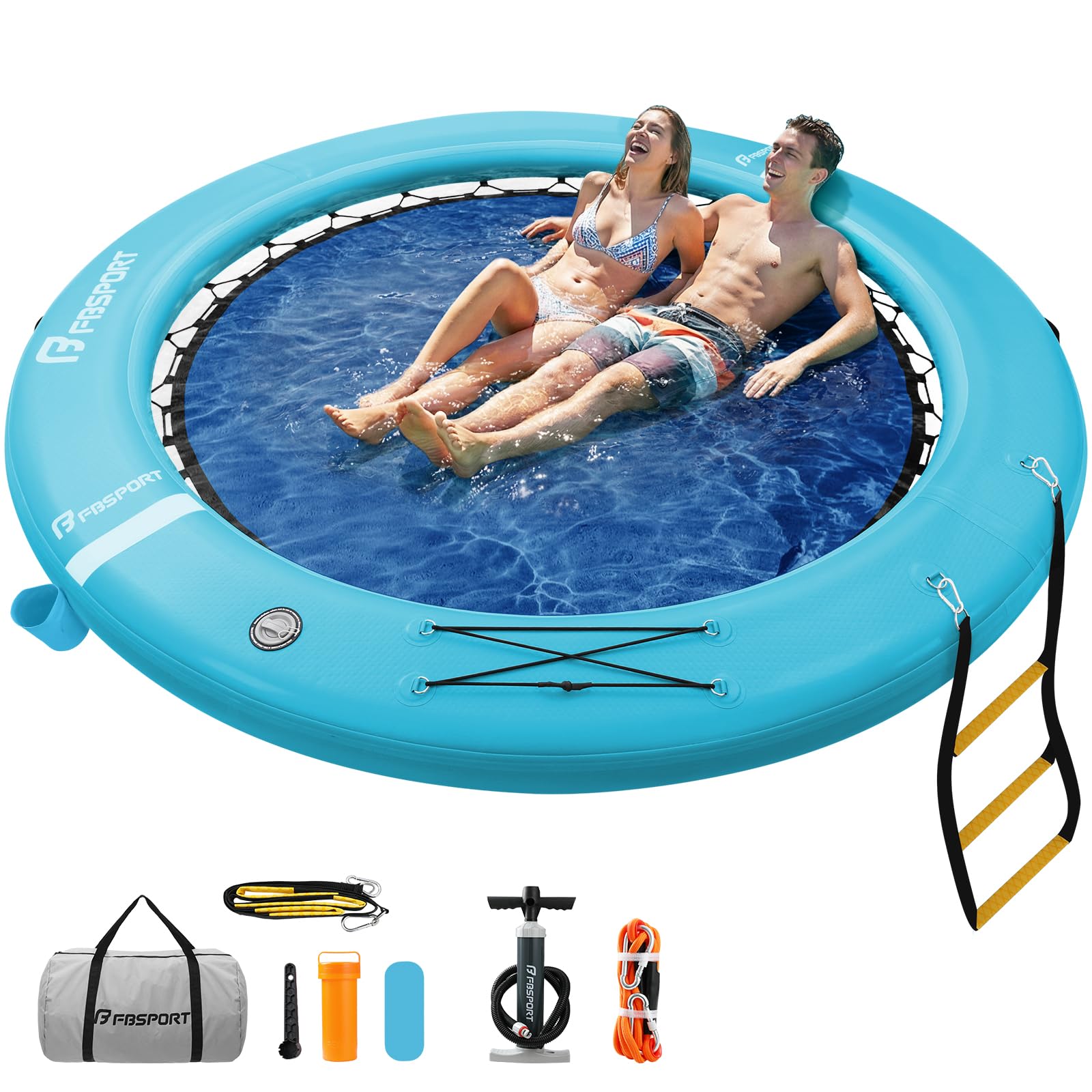 Inflatable Floating Water Hammock and Lake Dock Platform