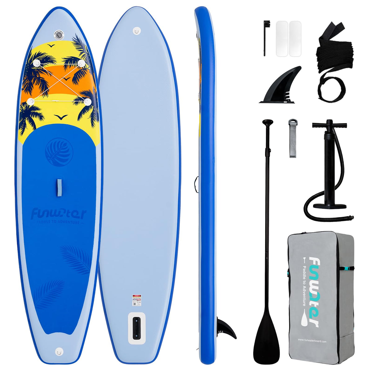 Inflatable Stand Up Paddle Board with Beginner SUP Accessories