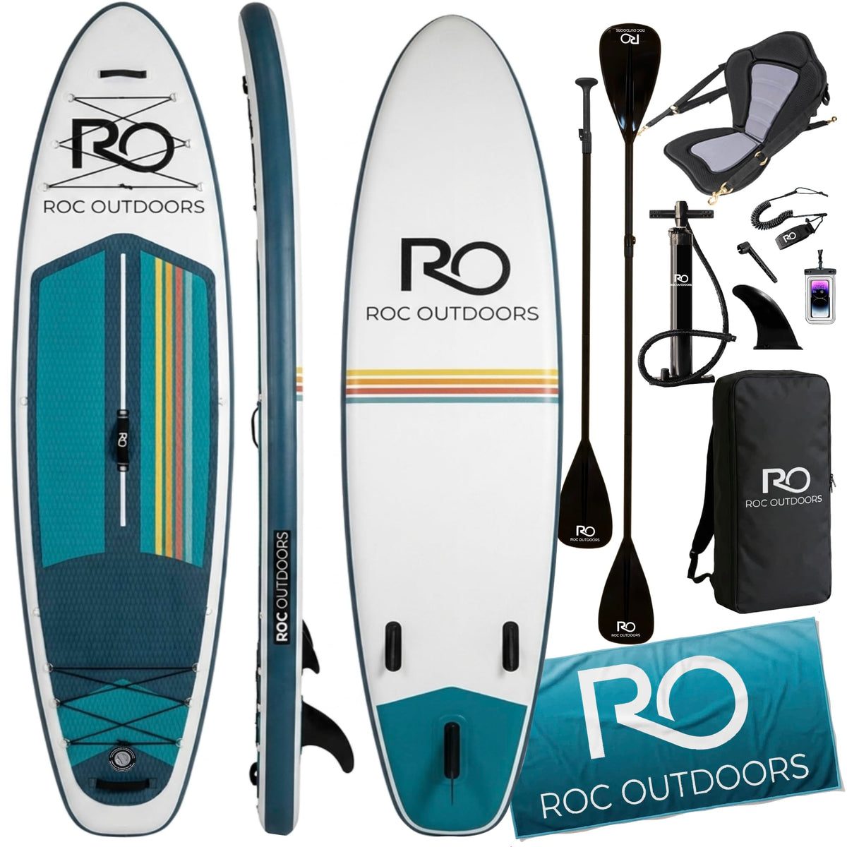 Wide Stable Inflatable Stand Up Paddle Board with Accessories