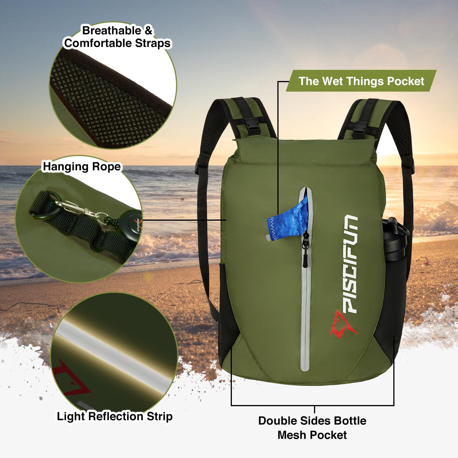 Waterproof Floating Dry Bag Backpack for Outdoor Adventures