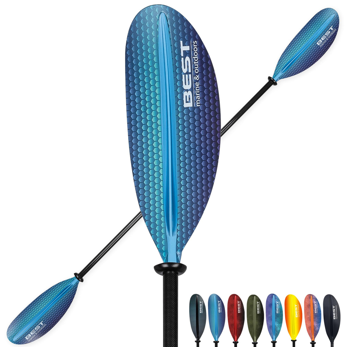 Lightweight Two Piece Carbon Fiber Kayak Paddle for Adults