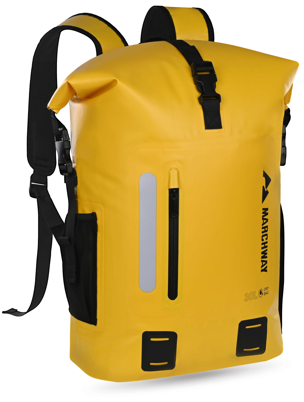 Waterproof Roll Top Floating Backpack with Cushioned Back