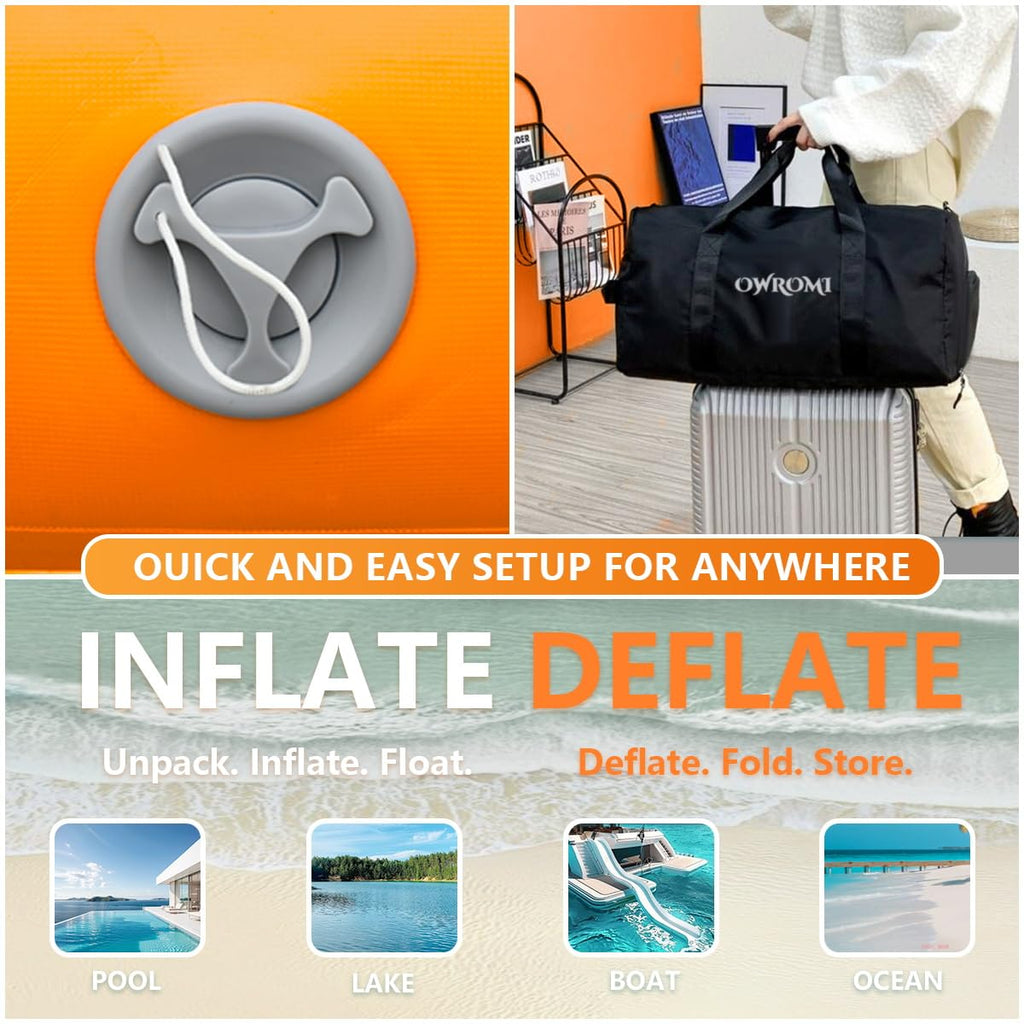 Inflatable Floating Dock Platform for Beach Lake and Pool