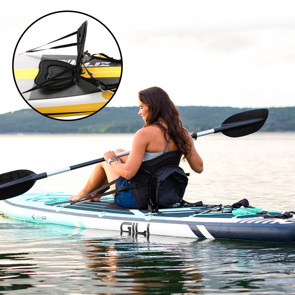 Padded Kayak Seat Cushion with Supportive Backrest