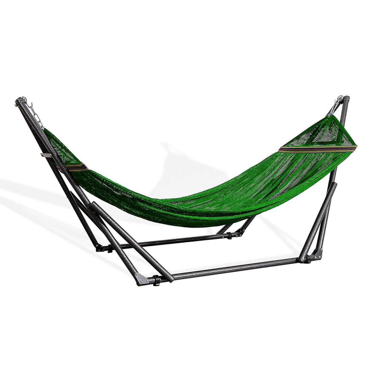 Portable Folding Hammock with Adjustable Steel Stand and Carry Case