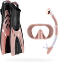 Lightweight Snorkel Set with Mask Snorkel and Tonga Fins