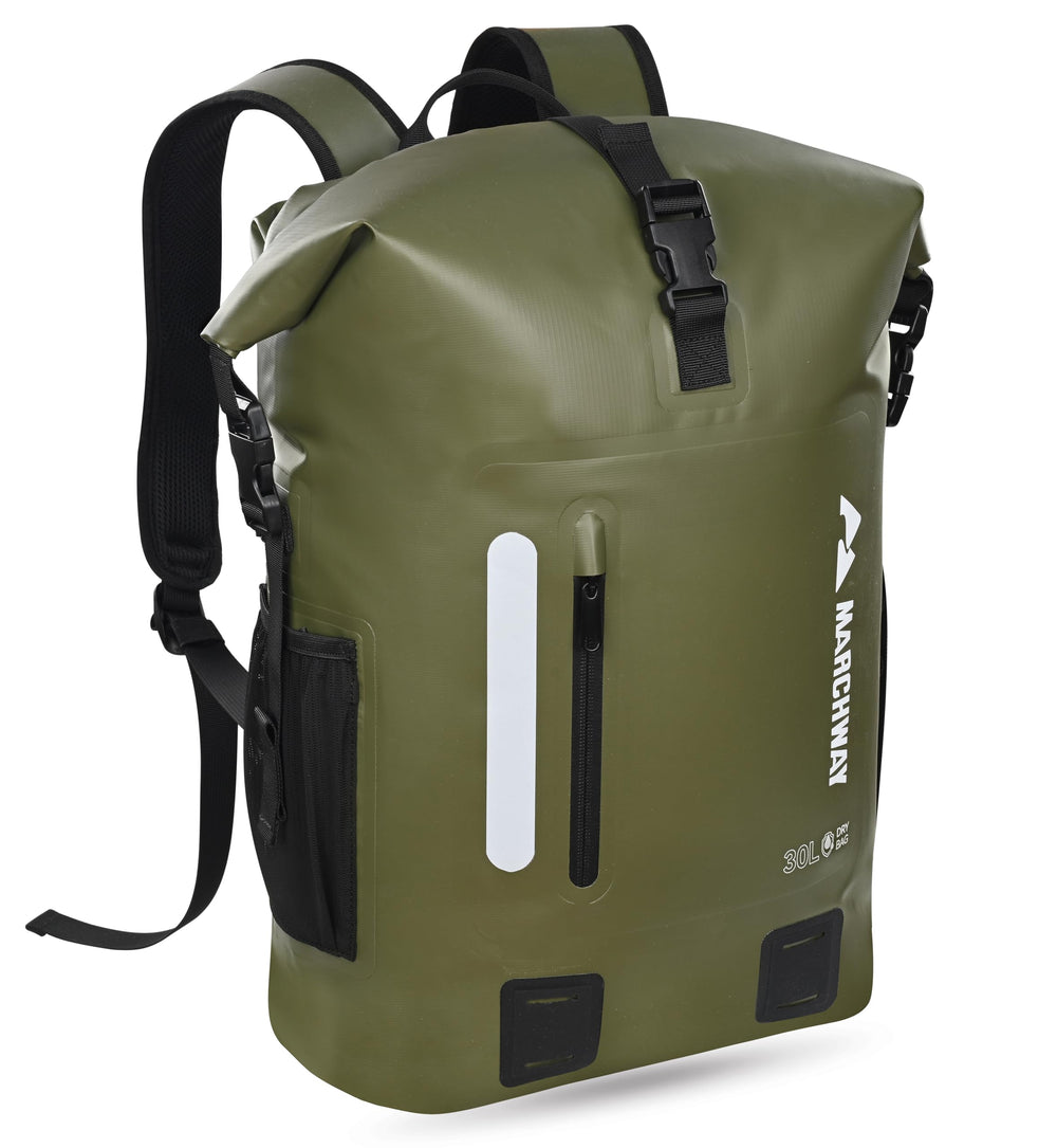 Waterproof Roll Top Floating Backpack with Cushioned Back