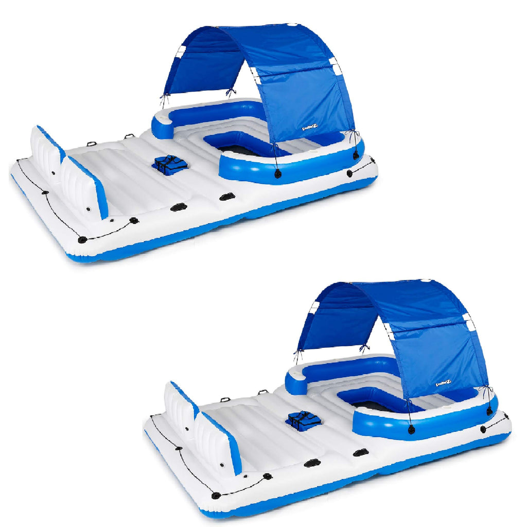 6 Person Inflatable Floating Lake Raft Lounge