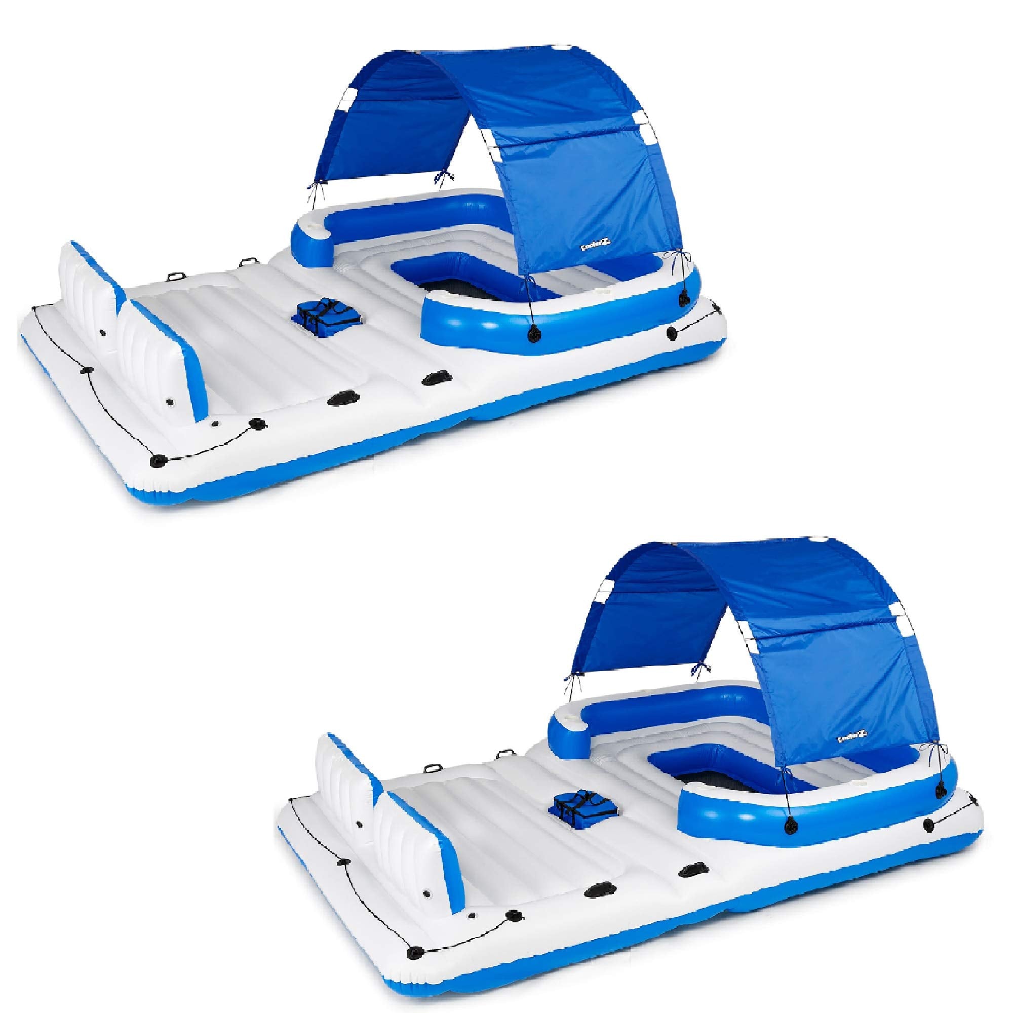 6 Person Inflatable Floating Lake Raft Lounge
