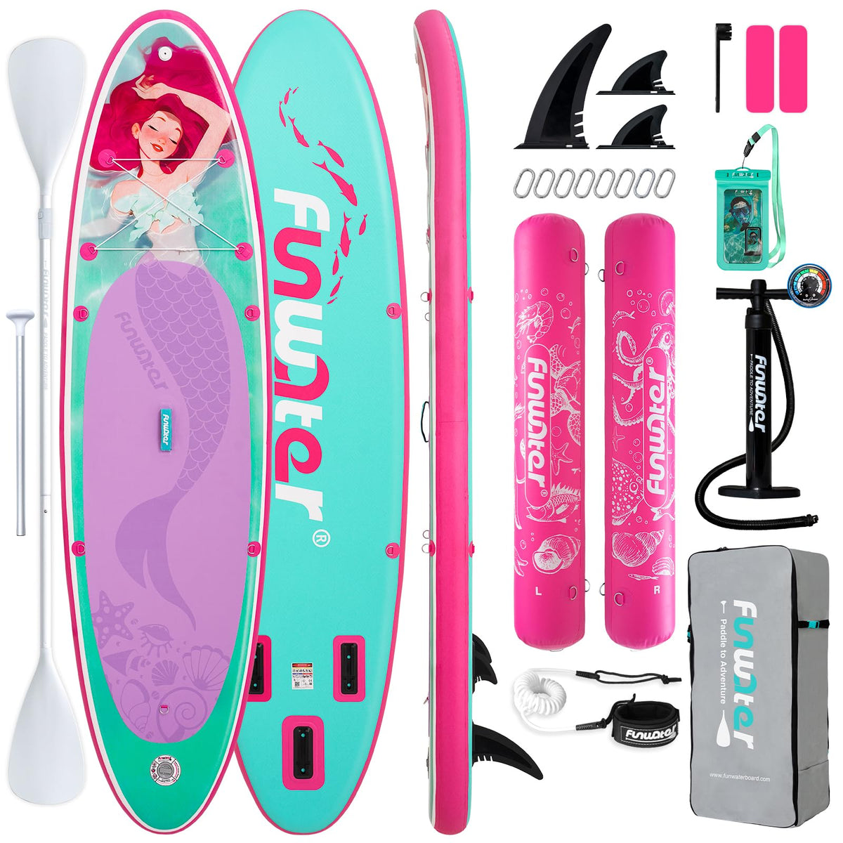 Inflatable Stand Up Paddle Board with Beginner SUP Accessories