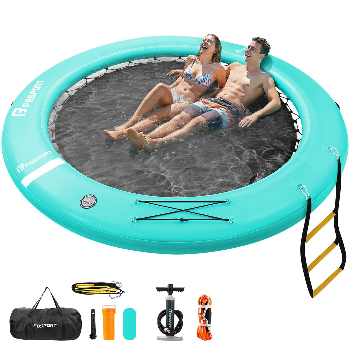 Inflatable Floating Water Hammock and Lake Dock Platform