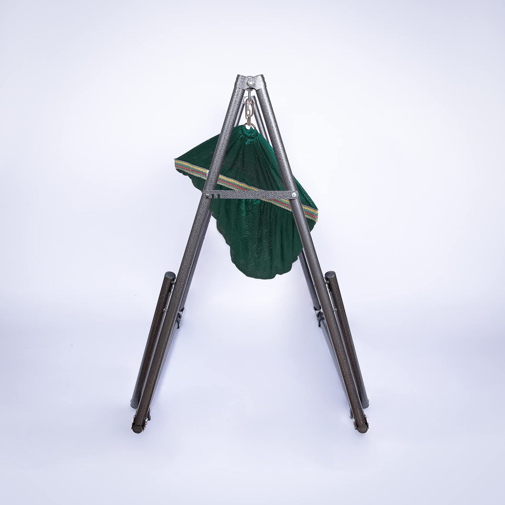 Portable Folding Hammock with Adjustable Steel Stand and Carry Case