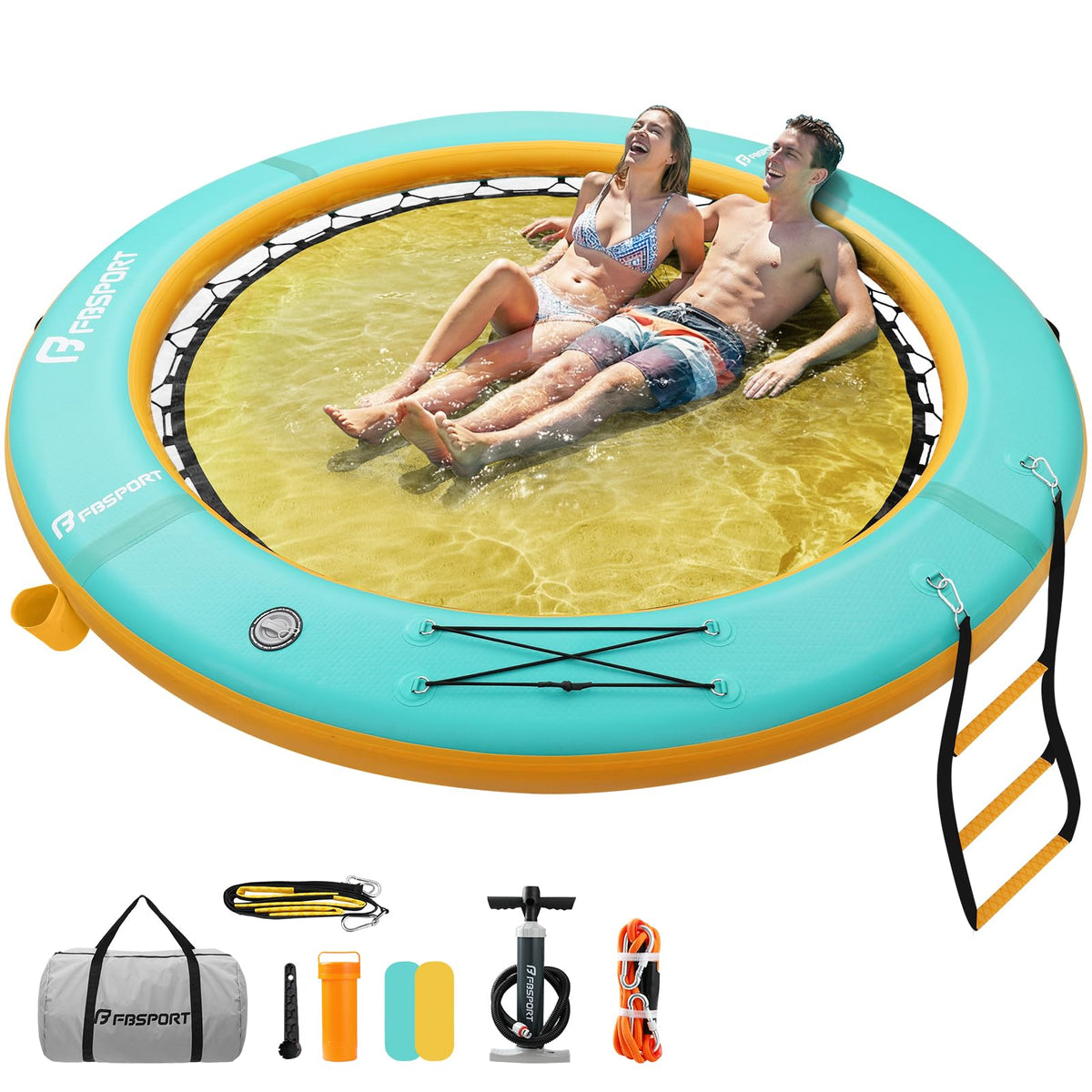 Inflatable Floating Water Hammock and Lake Dock Platform