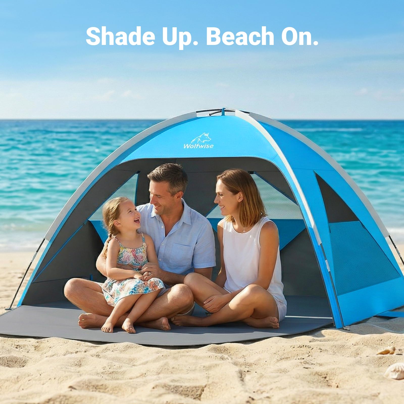 Portable Beach Tent Sun Shelter and Sunshade Cabana