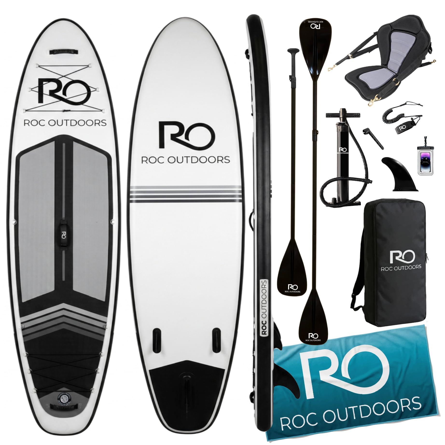 Wide Stable Inflatable Stand Up Paddle Board with Accessories