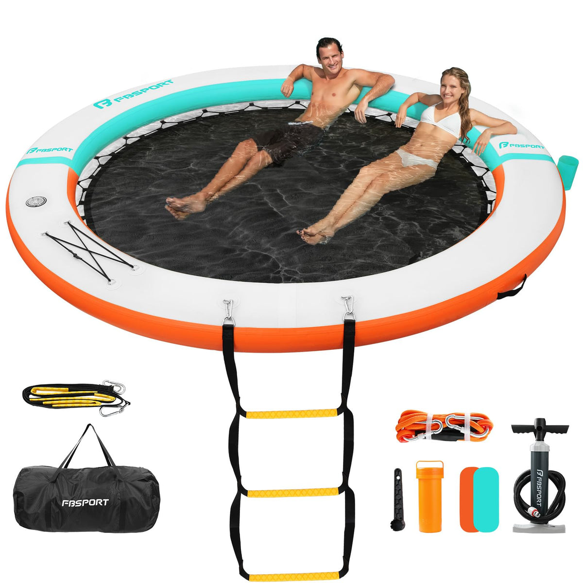 Inflatable Floating Water Hammock and Lake Dock Platform
