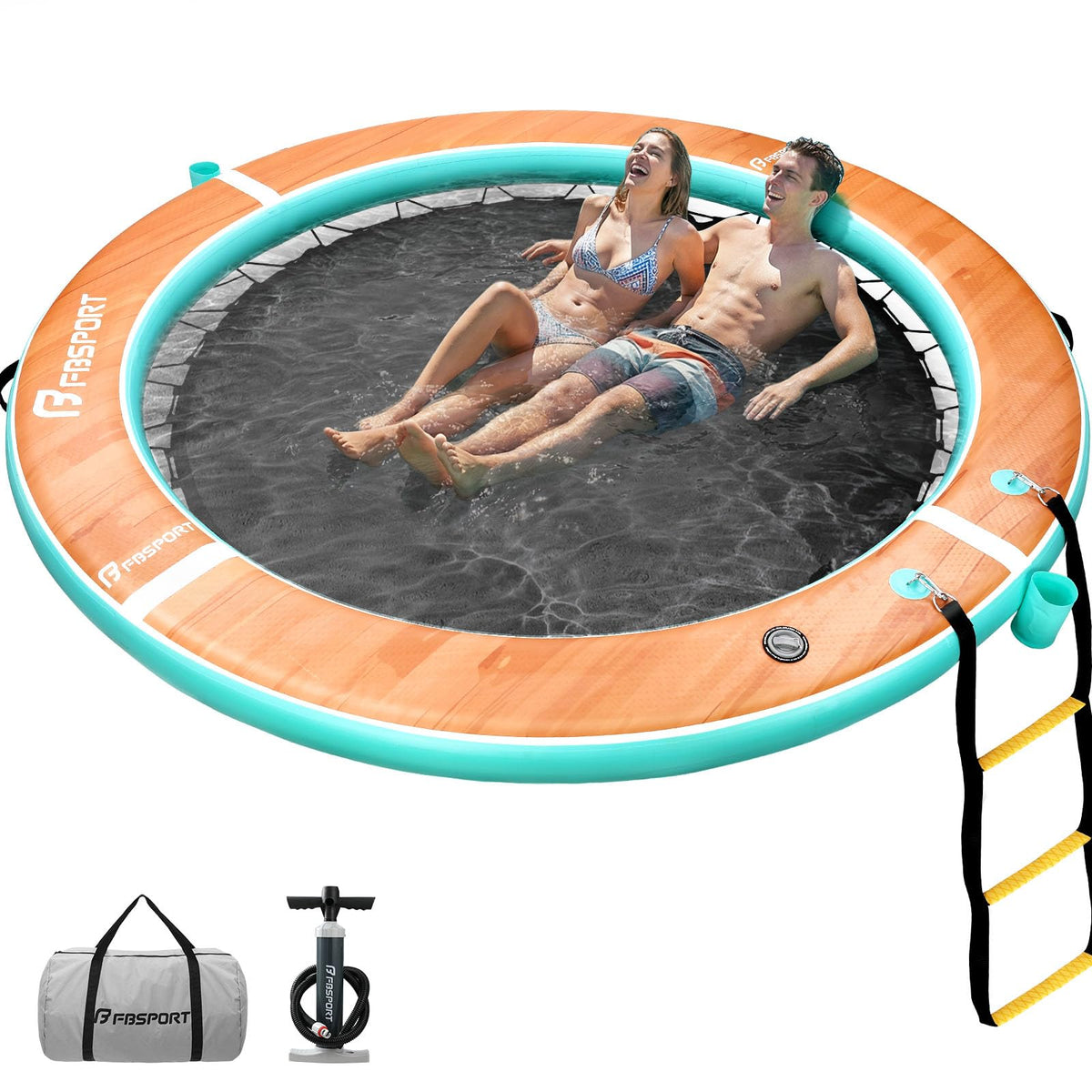 Inflatable Floating Water Hammock and Lake Dock Platform