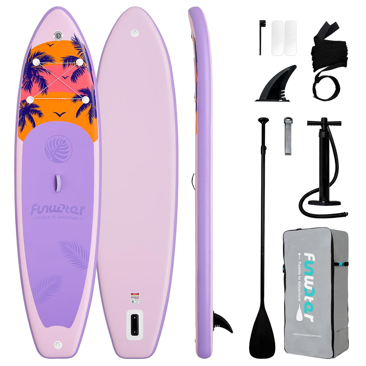 Inflatable Stand Up Paddle Board with Beginner SUP Accessories