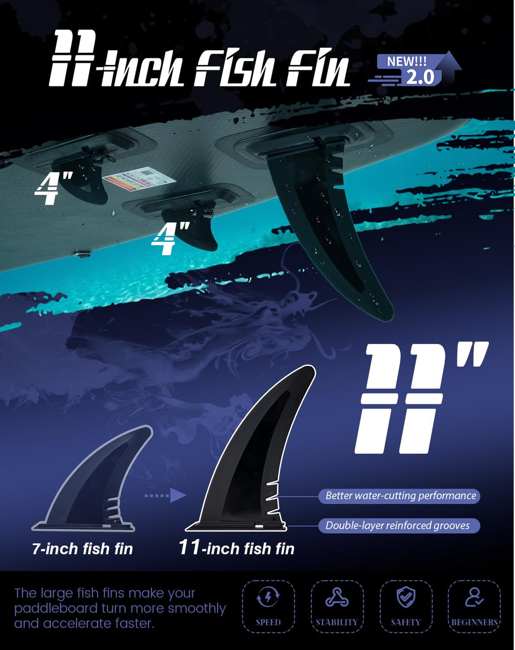 Inflatable Stand Up Paddle Board with Beginner Accessories