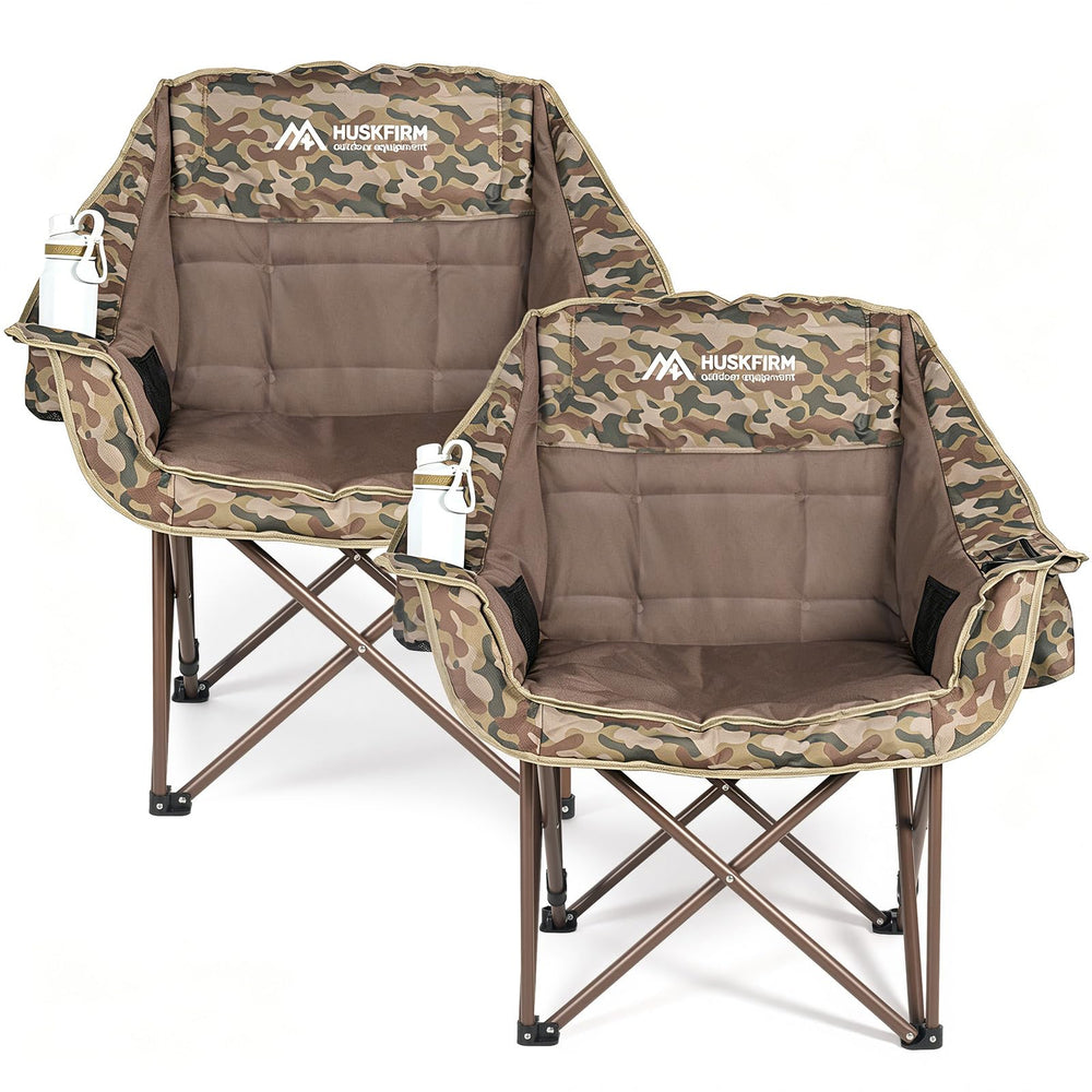 Portable Folding Camping Chairs 2 Pack for Outdoor Use