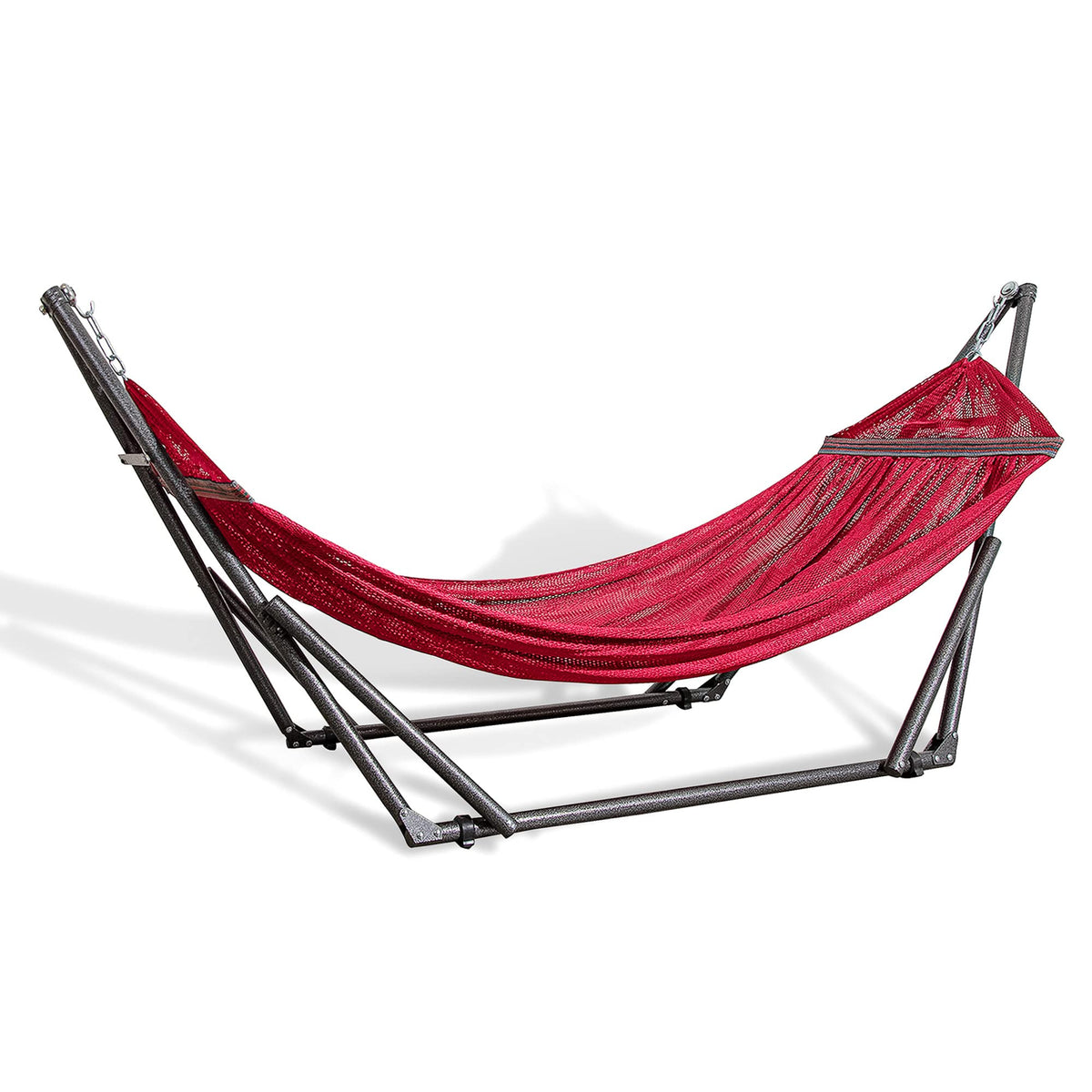 Portable Folding Hammock with Adjustable Steel Stand and Carry Case