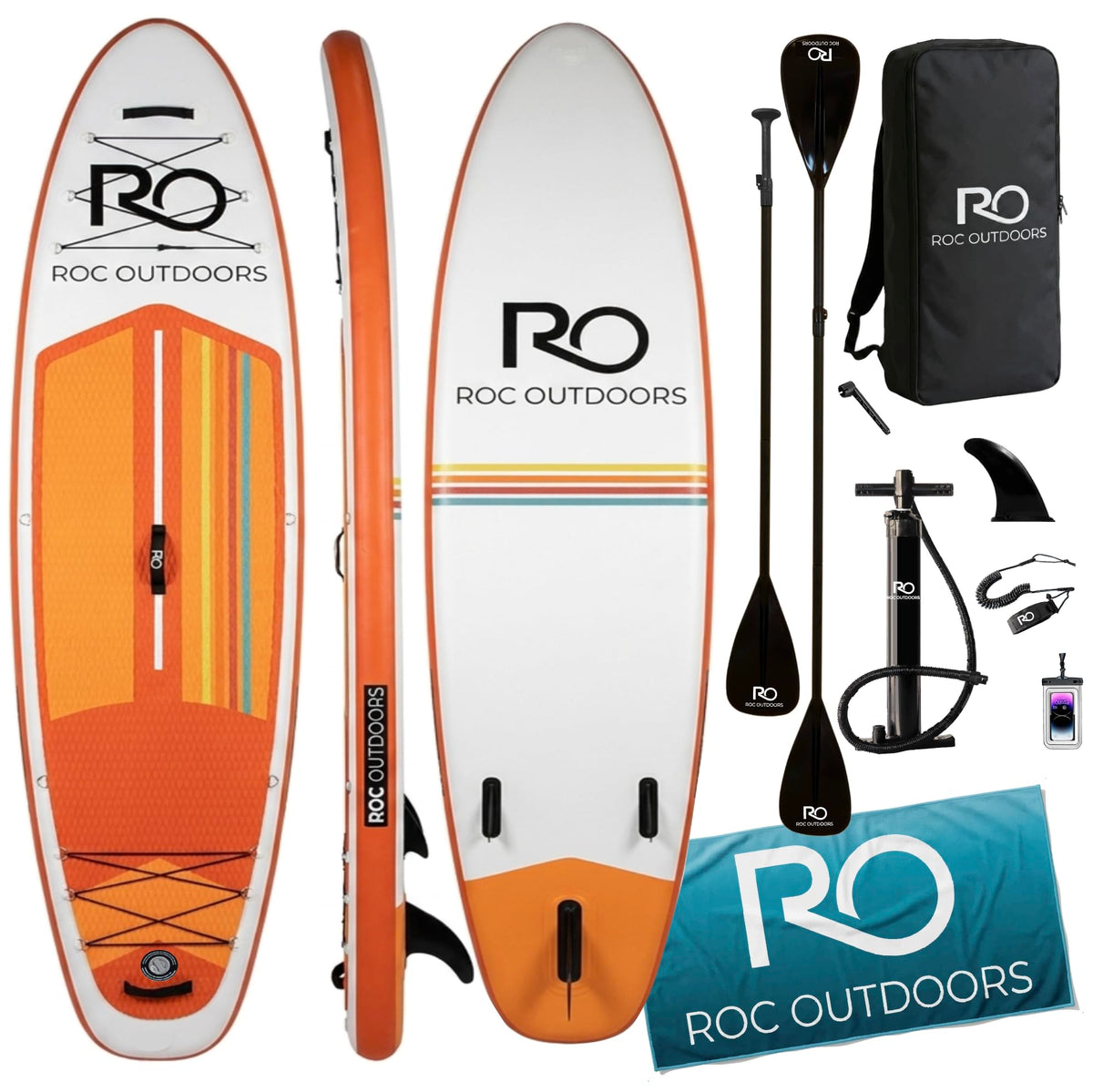 Wide Stable Inflatable Stand Up Paddle Board with Accessories