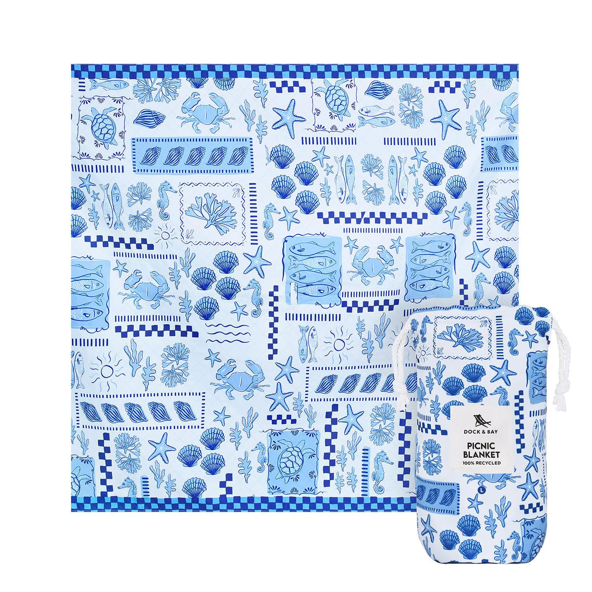 Quick Dry Water Resistant Picnic Blanket for Camping and Travel
