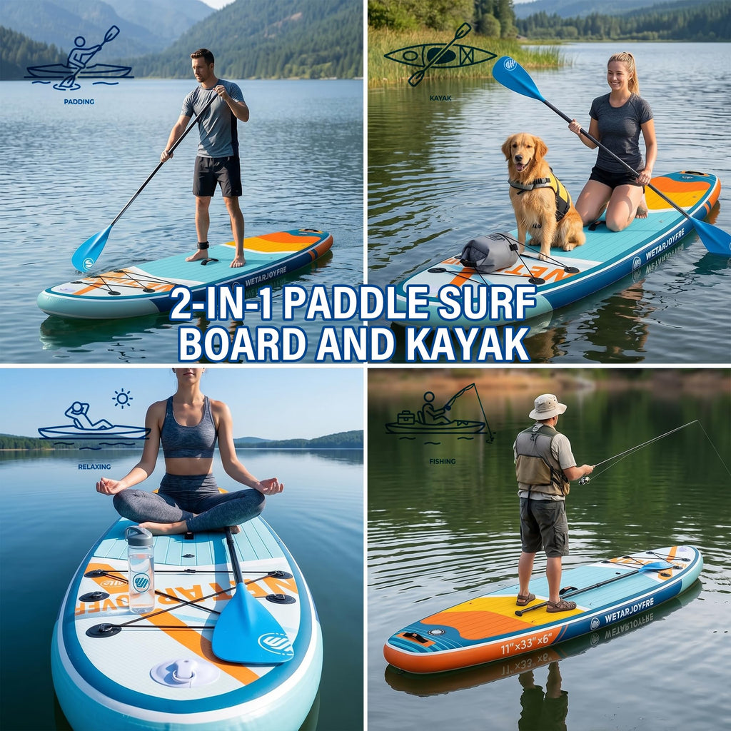 Extra Wide Inflatable Stand Up Paddle Board with Accessories