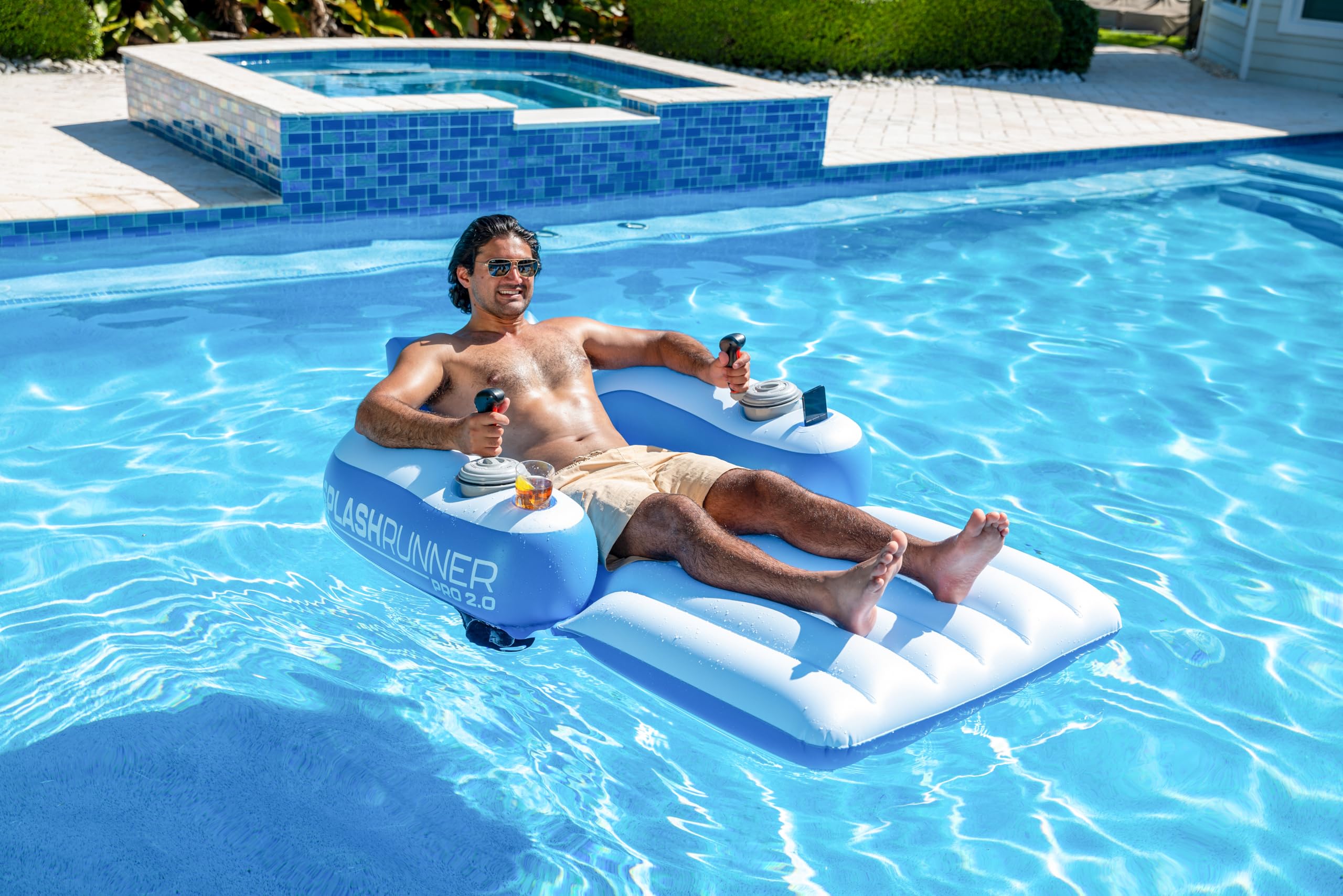 Motorized Pool Float for Adults with Powered Propulsion