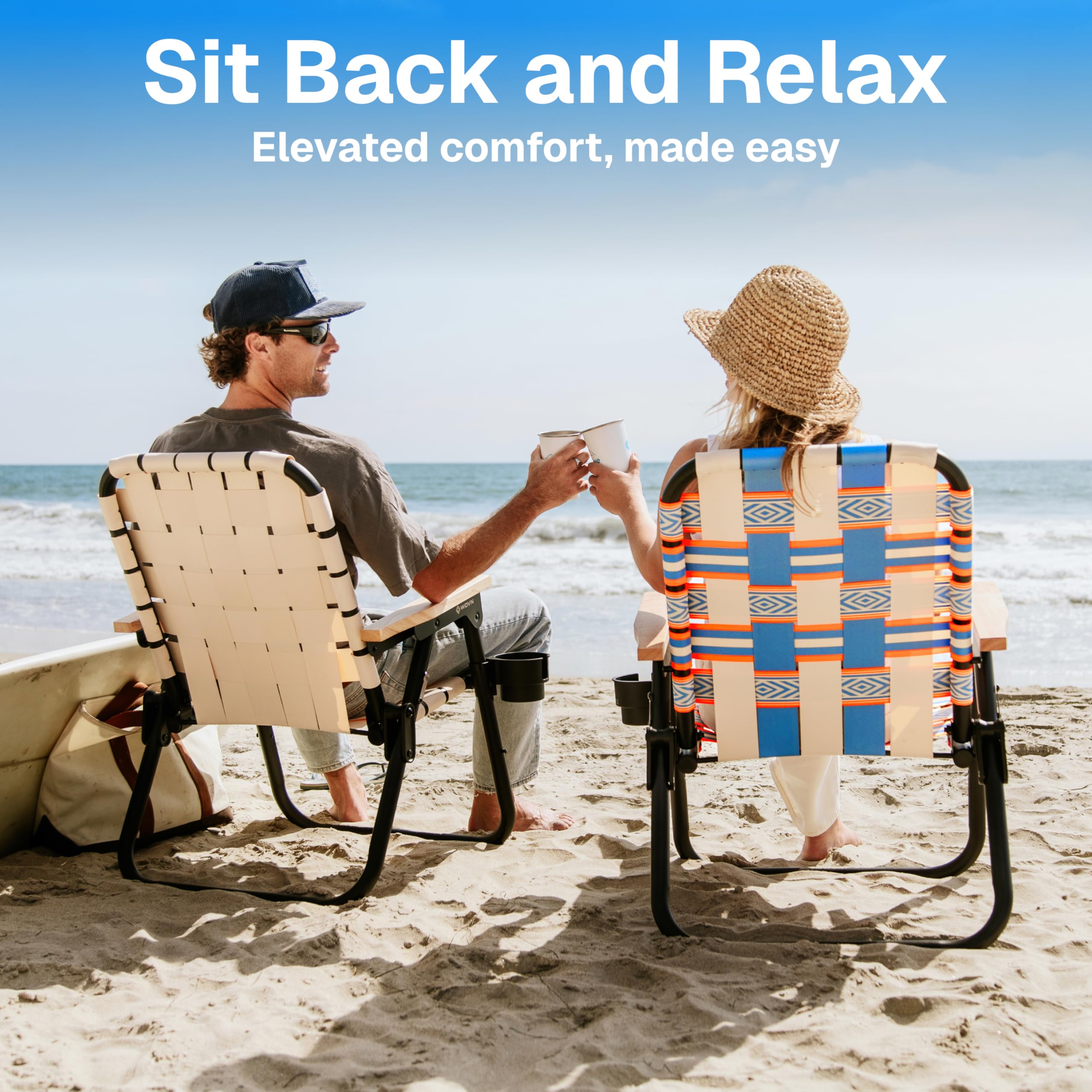 Folding Beach Backpack Chair for Camping and Outdoor Use