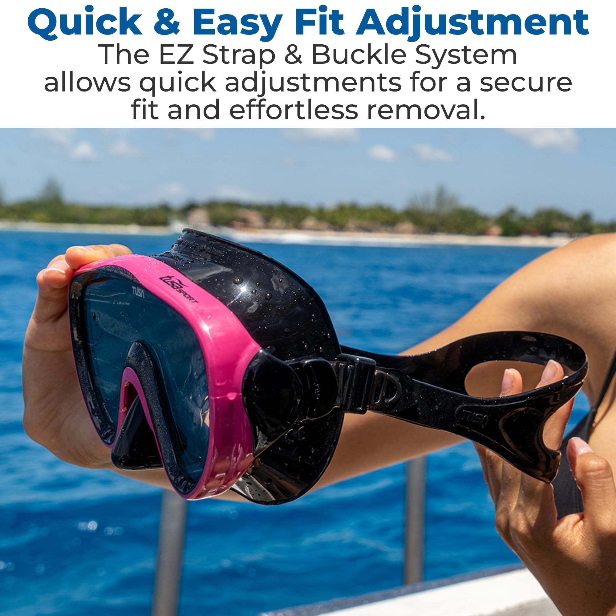 Adult Serene Mask Dry Snorkel Combo with Reusable Travel Bag