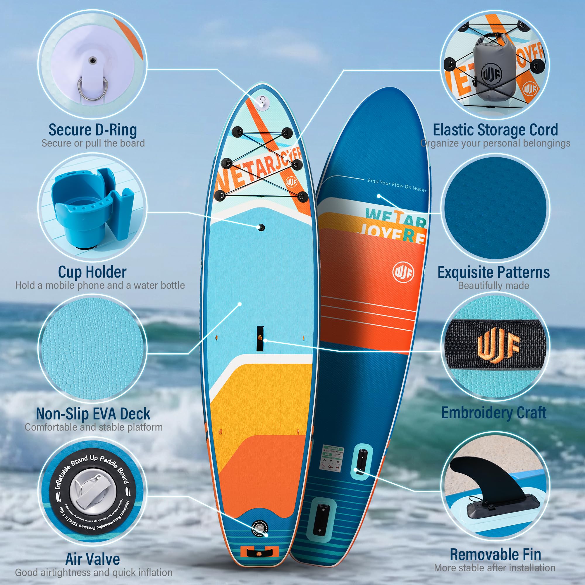 Extra Wide Inflatable Stand Up Paddle Board with Accessories