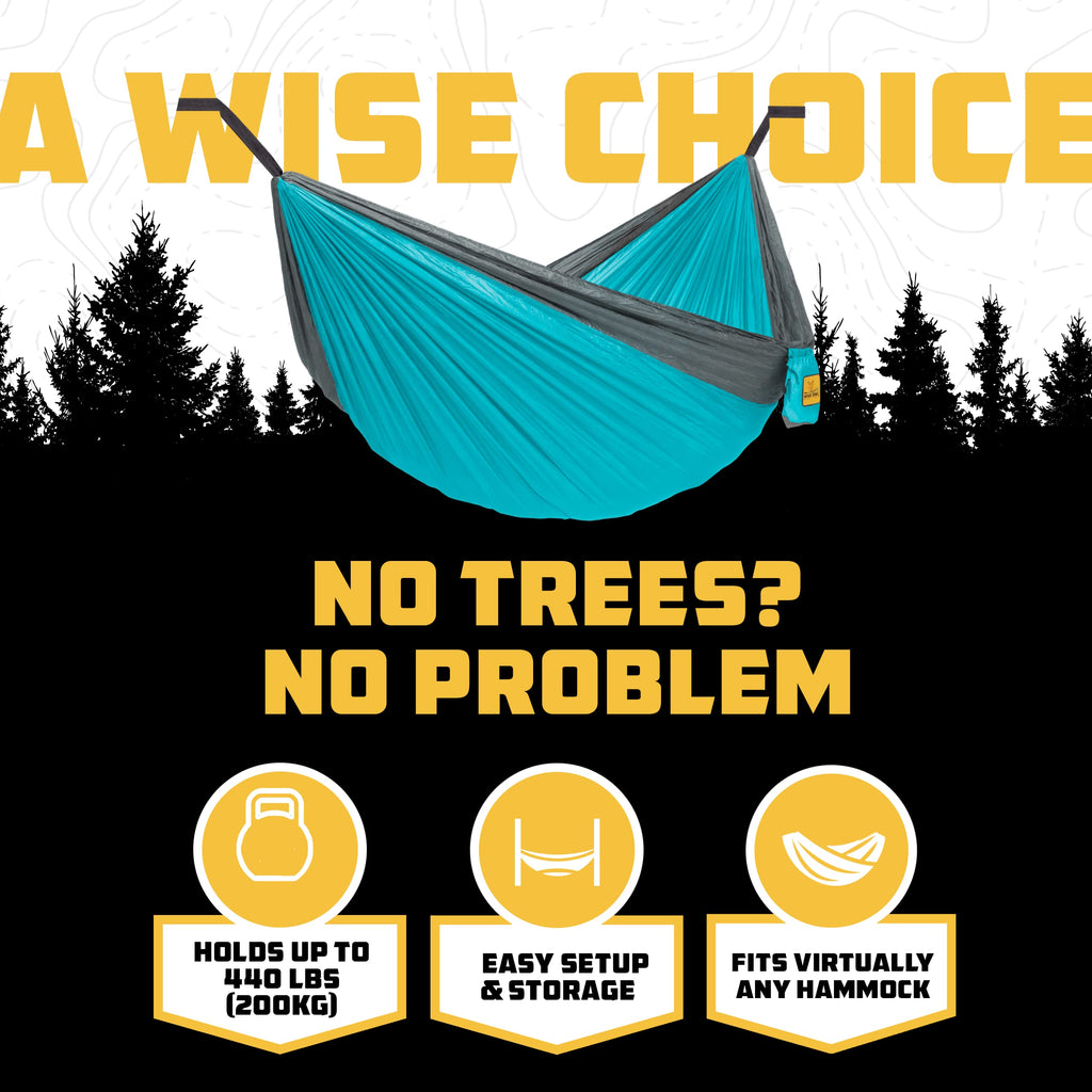 Adjustable Portable Hammock Stand with 440 lb Capacity