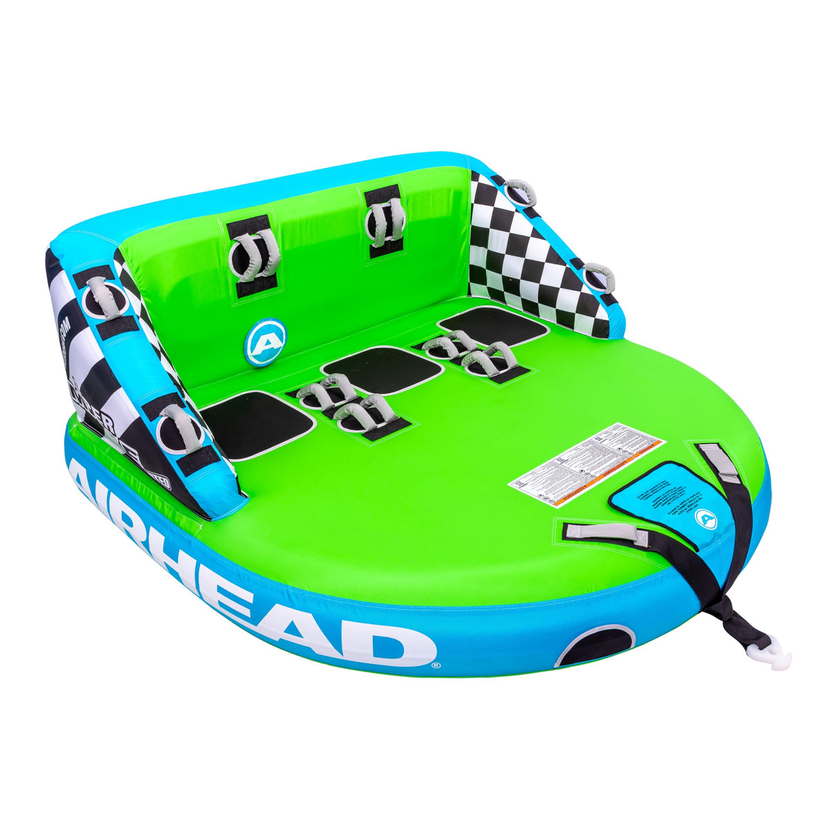 1 to 4 Person Inflatable Towable Tube for Boating