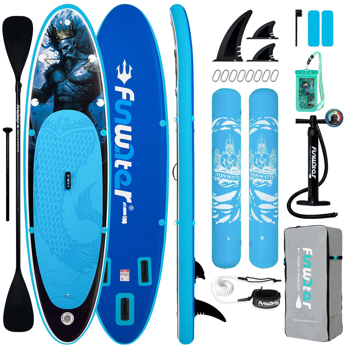 Inflatable Stand Up Paddle Board with Beginner SUP Accessories