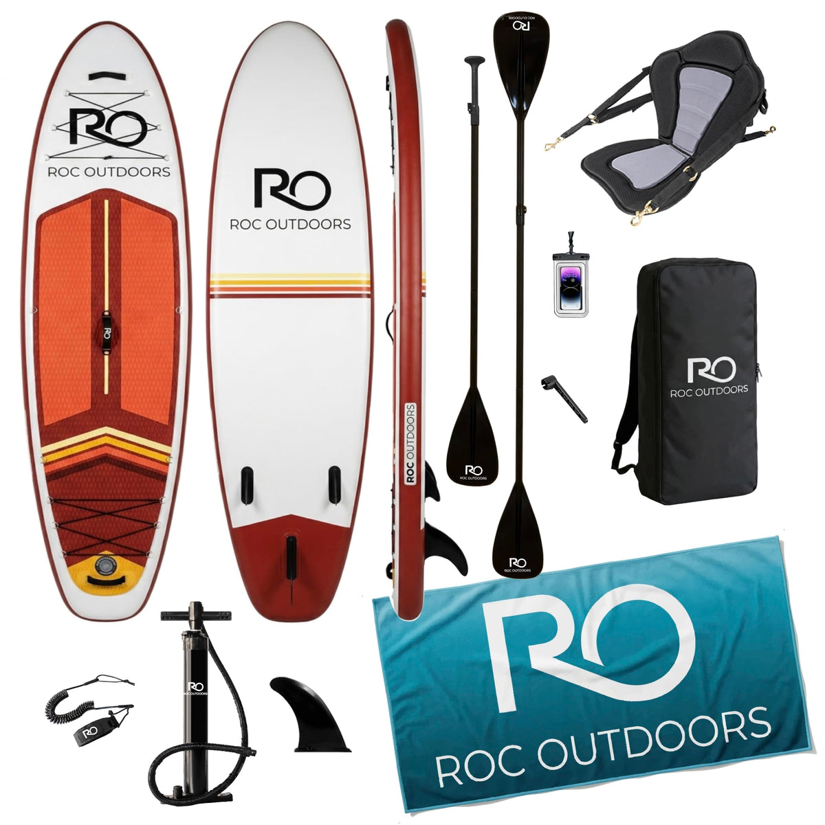 Wide Stable Inflatable Stand Up Paddle Board with Accessories