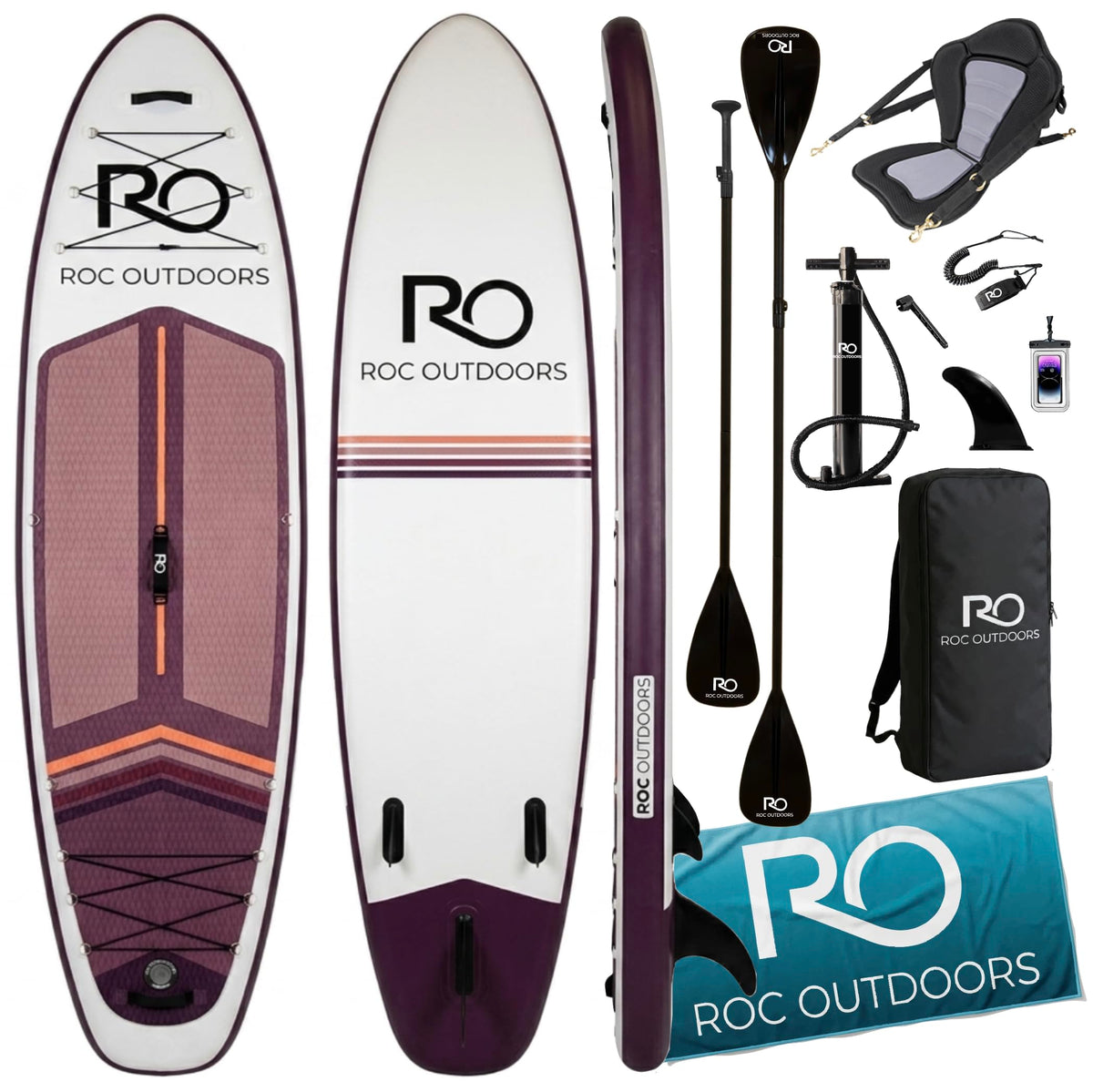 Wide Stable Inflatable Stand Up Paddle Board with Accessories