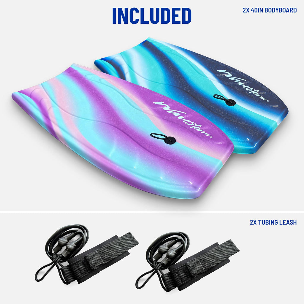 40 Inch Foam Bodyboard 2 Pack