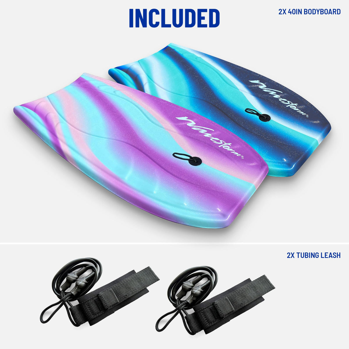 40 Inch Foam Bodyboard 2 Pack