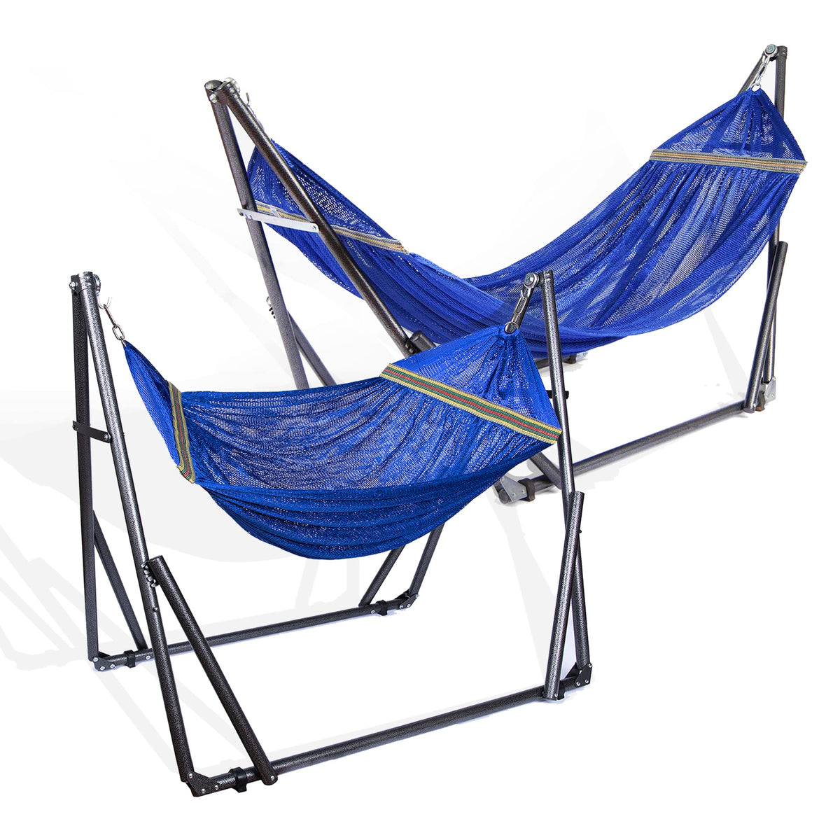 Portable Folding Hammock with Adjustable Steel Stand and Carry Case