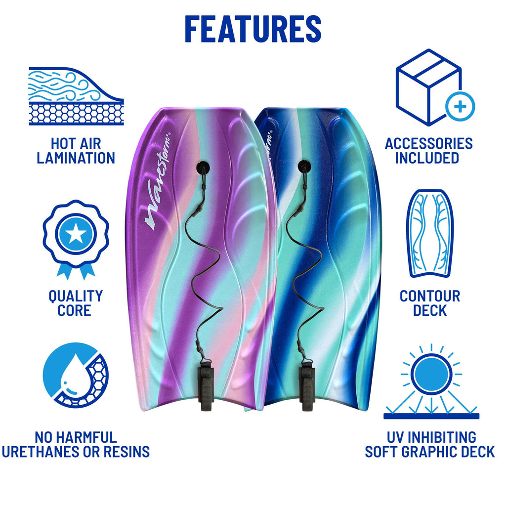 40 Inch Foam Bodyboard 2 Pack