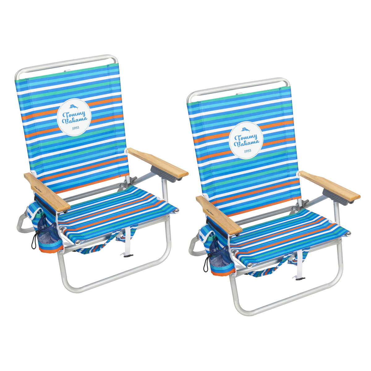 Extended Height Folding Backpack Beach Chair with 4 Positions