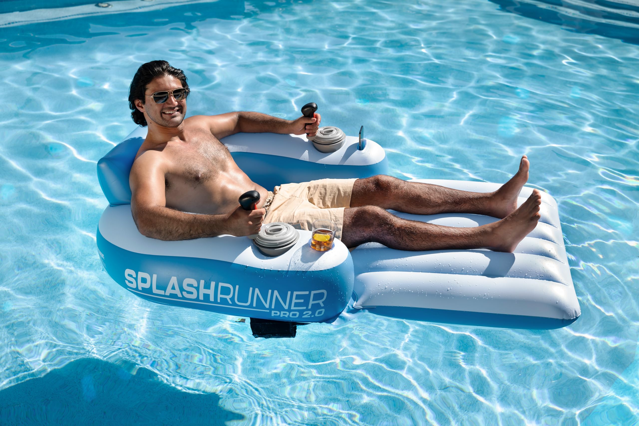 Motorized Pool Float for Adults with Powered Propulsion
